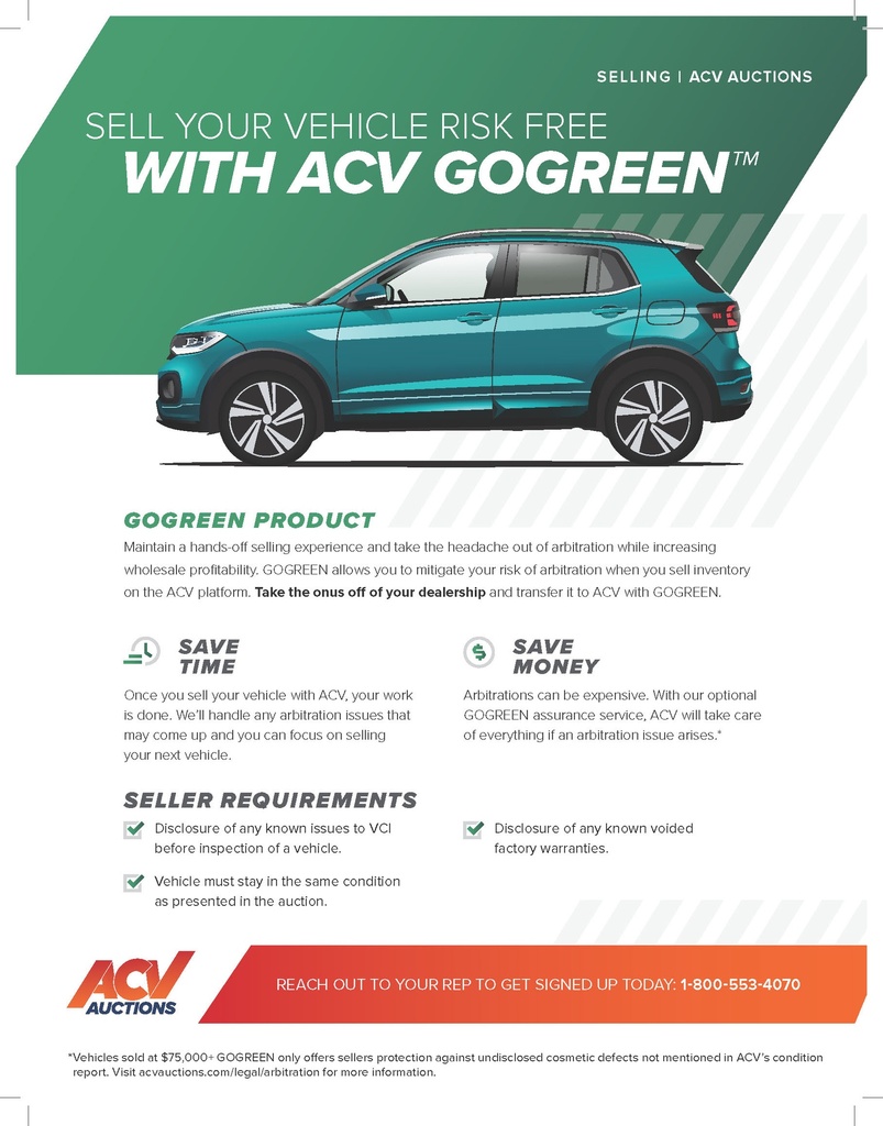 [ACV-GOGRE125] GoGreen One-Pager (Pack of 25)